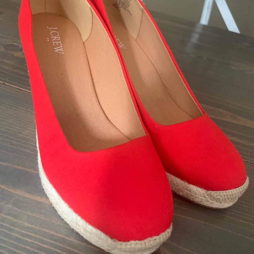 New Red espadrilles only tried on